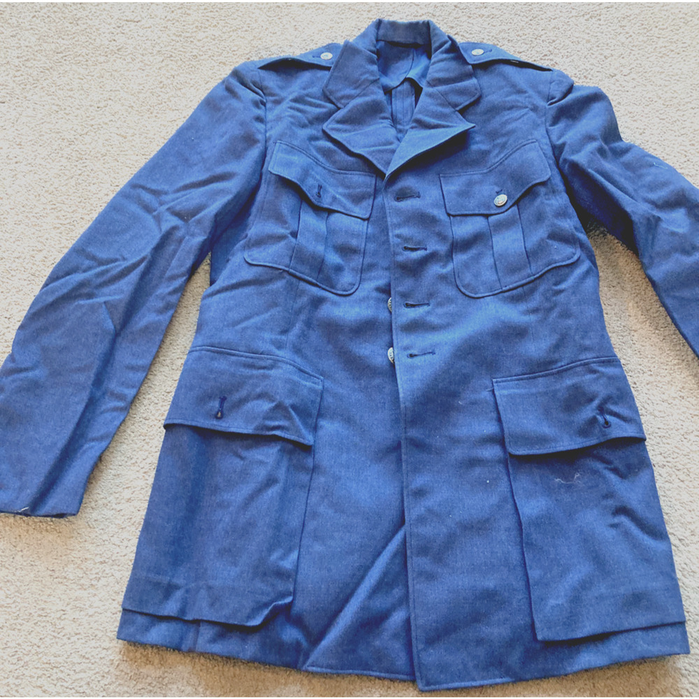 U.S. Air Force Mens 100% Wool Blazer Dress Suit Jacket Military 40R Tony Orlando
